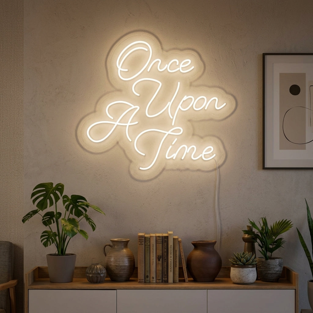 "Once Upon A Time" Letreros Neon