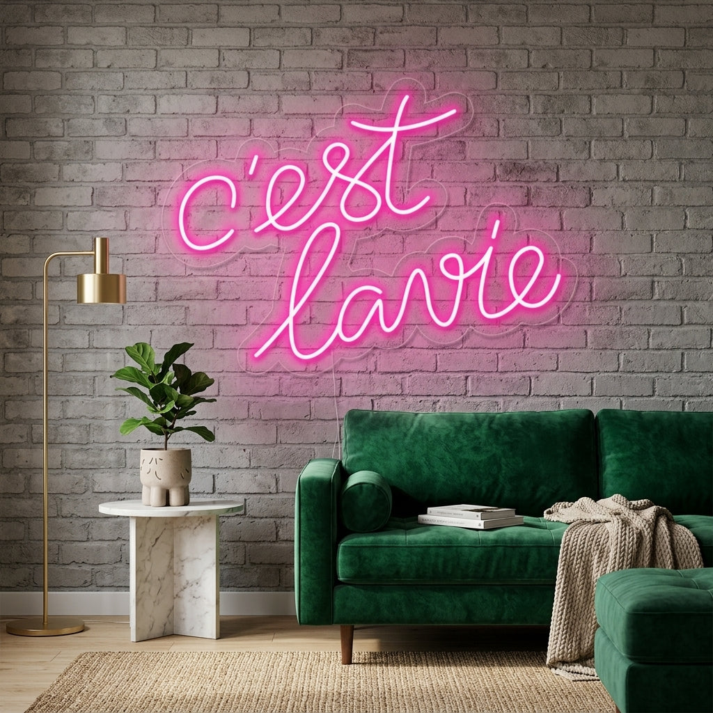 "Cest lavie" Letreros Neon