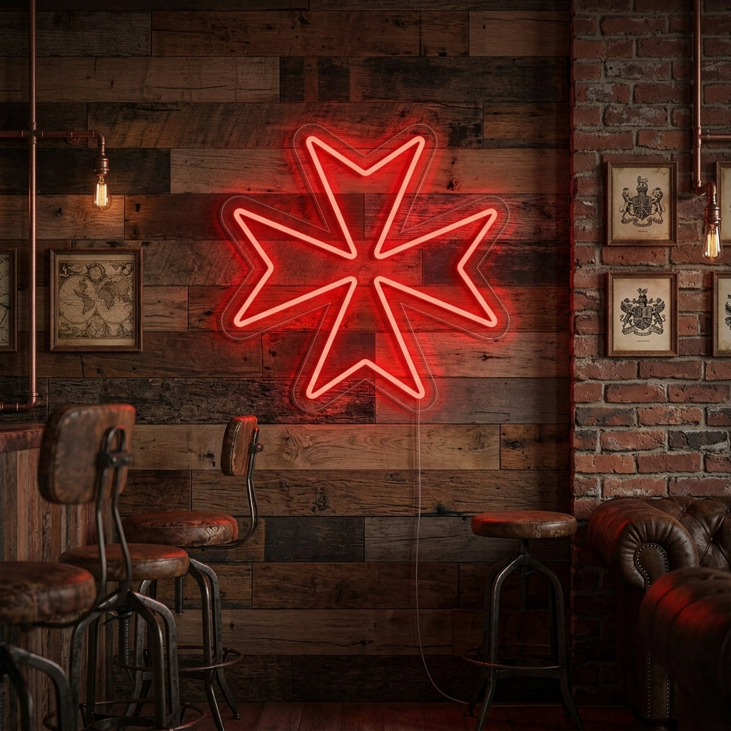 "Cruz De Malta" Letreros Neon