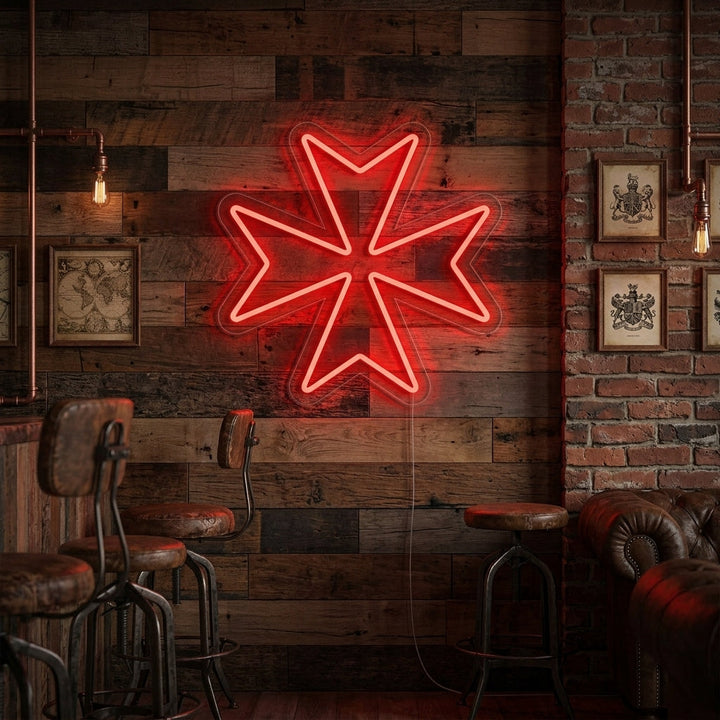 "Cruz De Malta" Letreros Neon