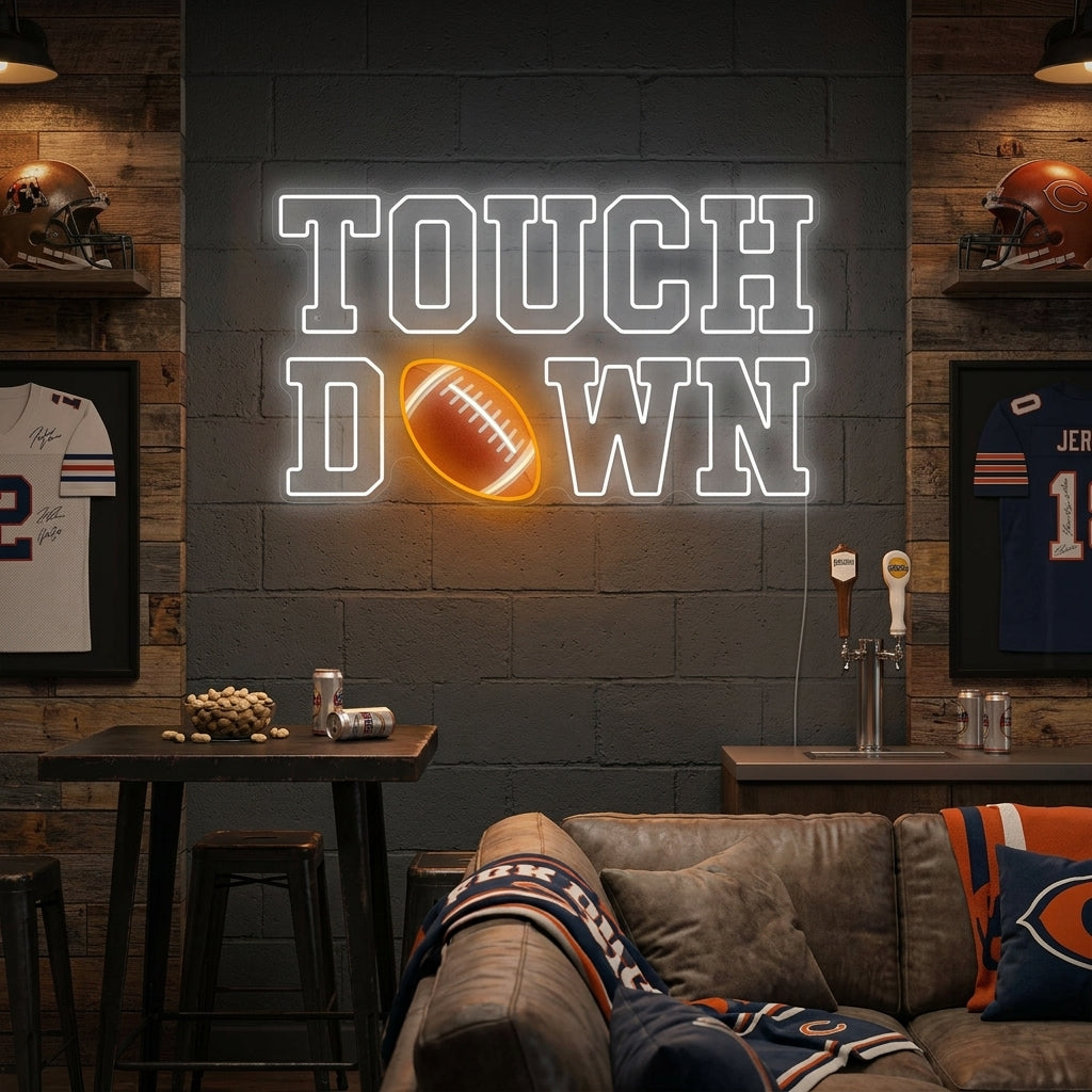 "Touchdown" Letrero de neón