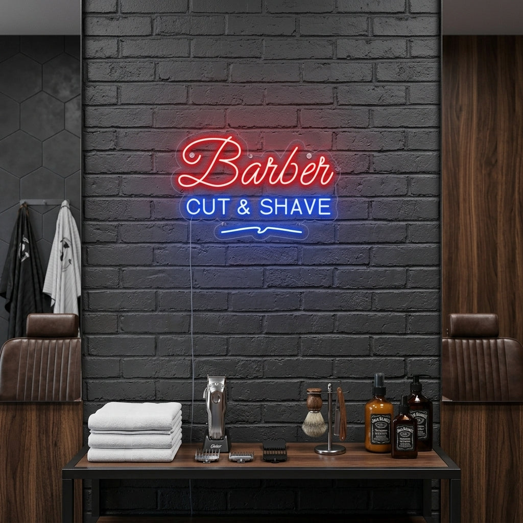 "BARBER Shop" Letreros Neon