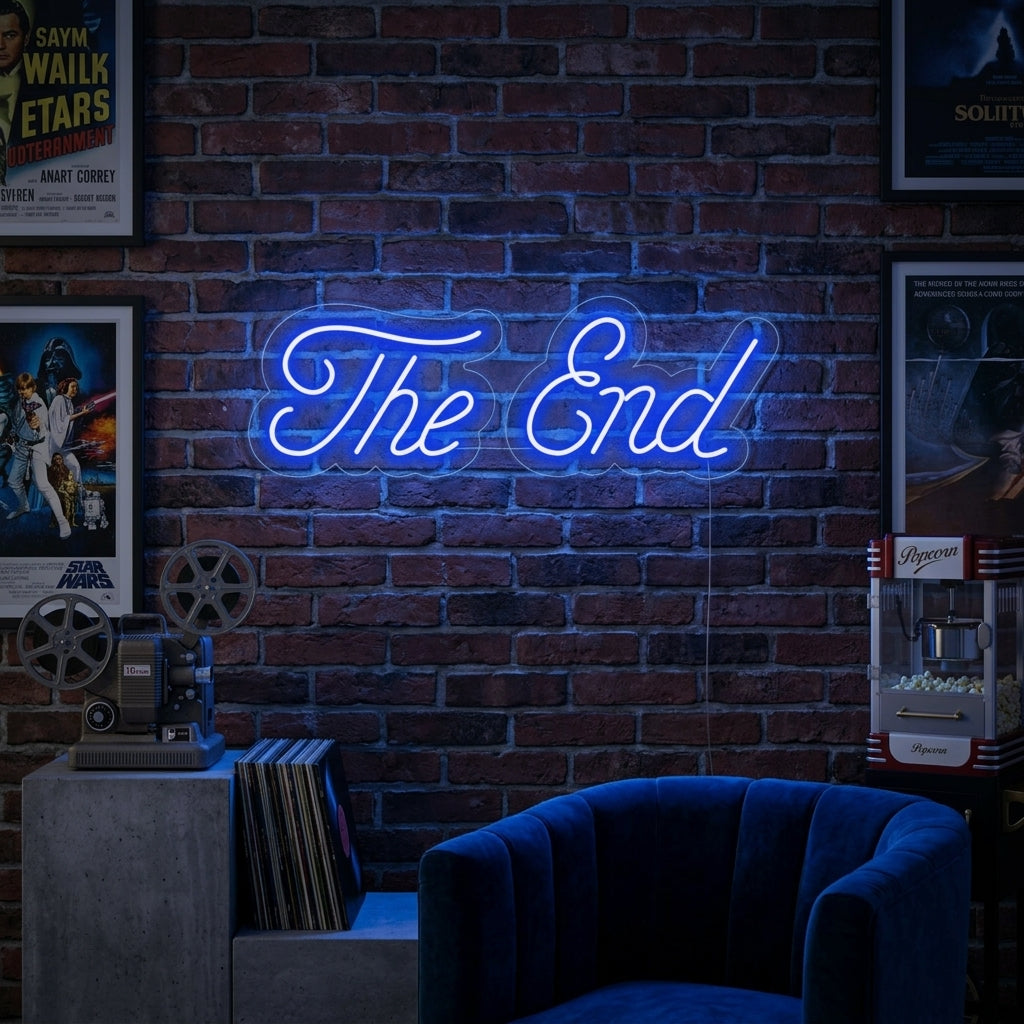 "The End" Letreros Neon