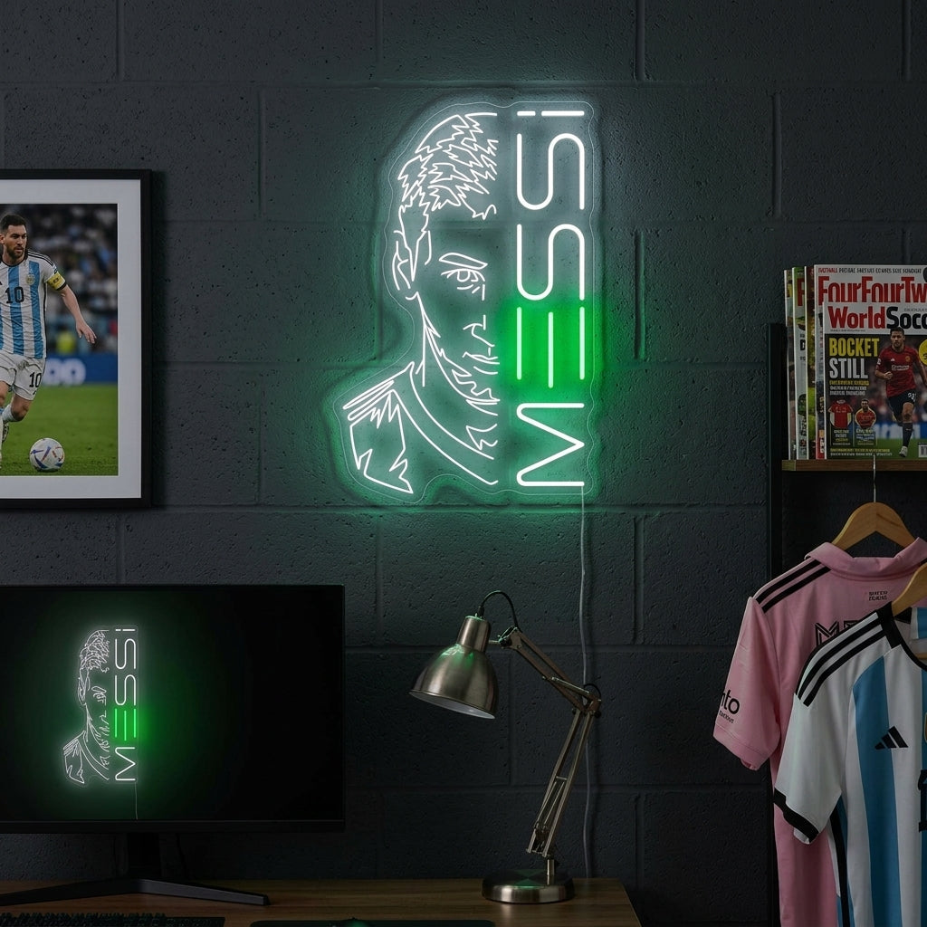 "Messi" Letrero de neón