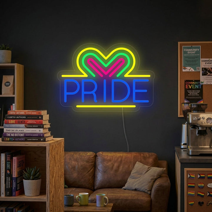 "LGBT, PRIDE, Corazones" Letreros Neon