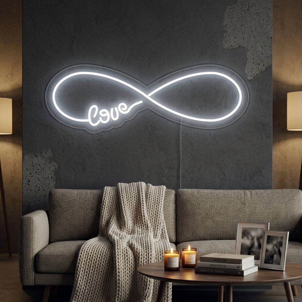 "Amor Infinito" Letreros Neon