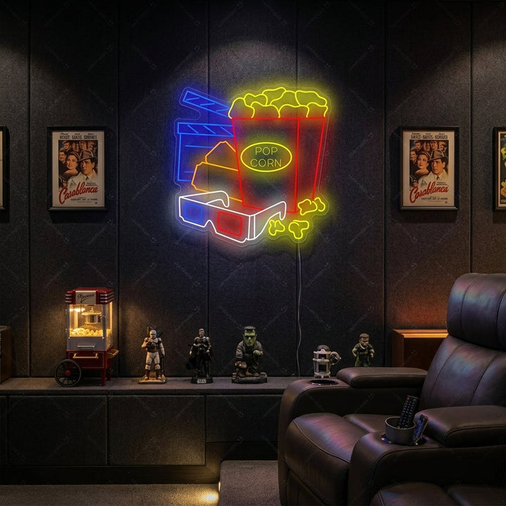 "Hora del Cine" Letrero de neón