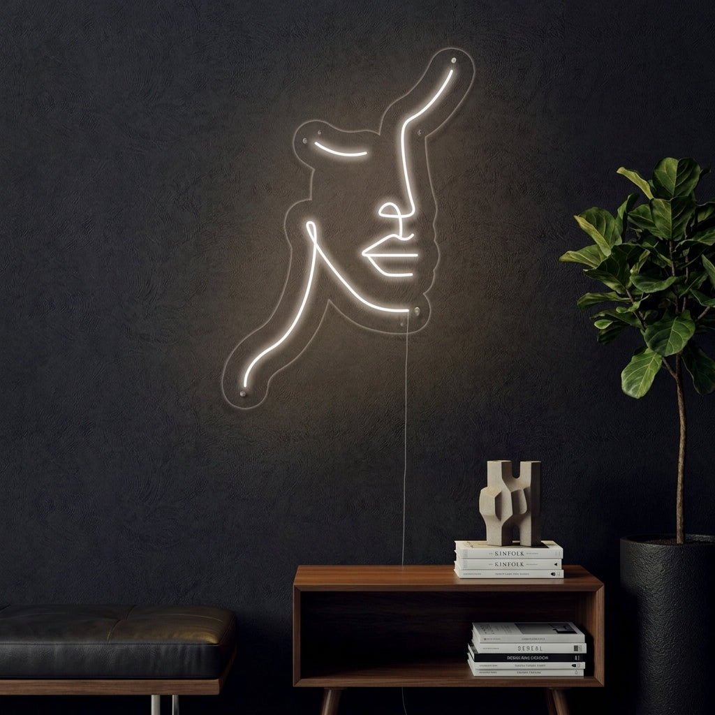 "Femanine Face Line" Letreros Neon
