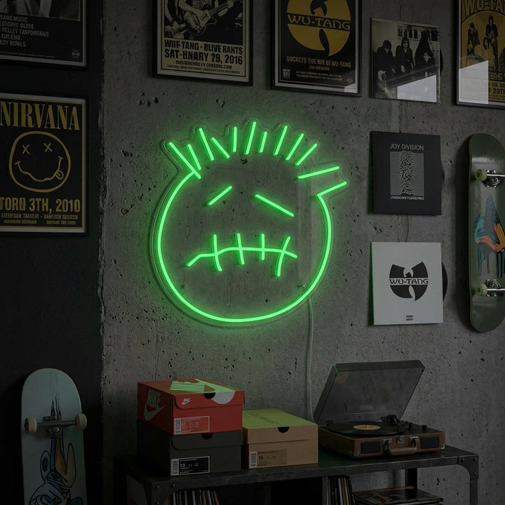 "Rostro De Cactus Jack" Letreros Neon