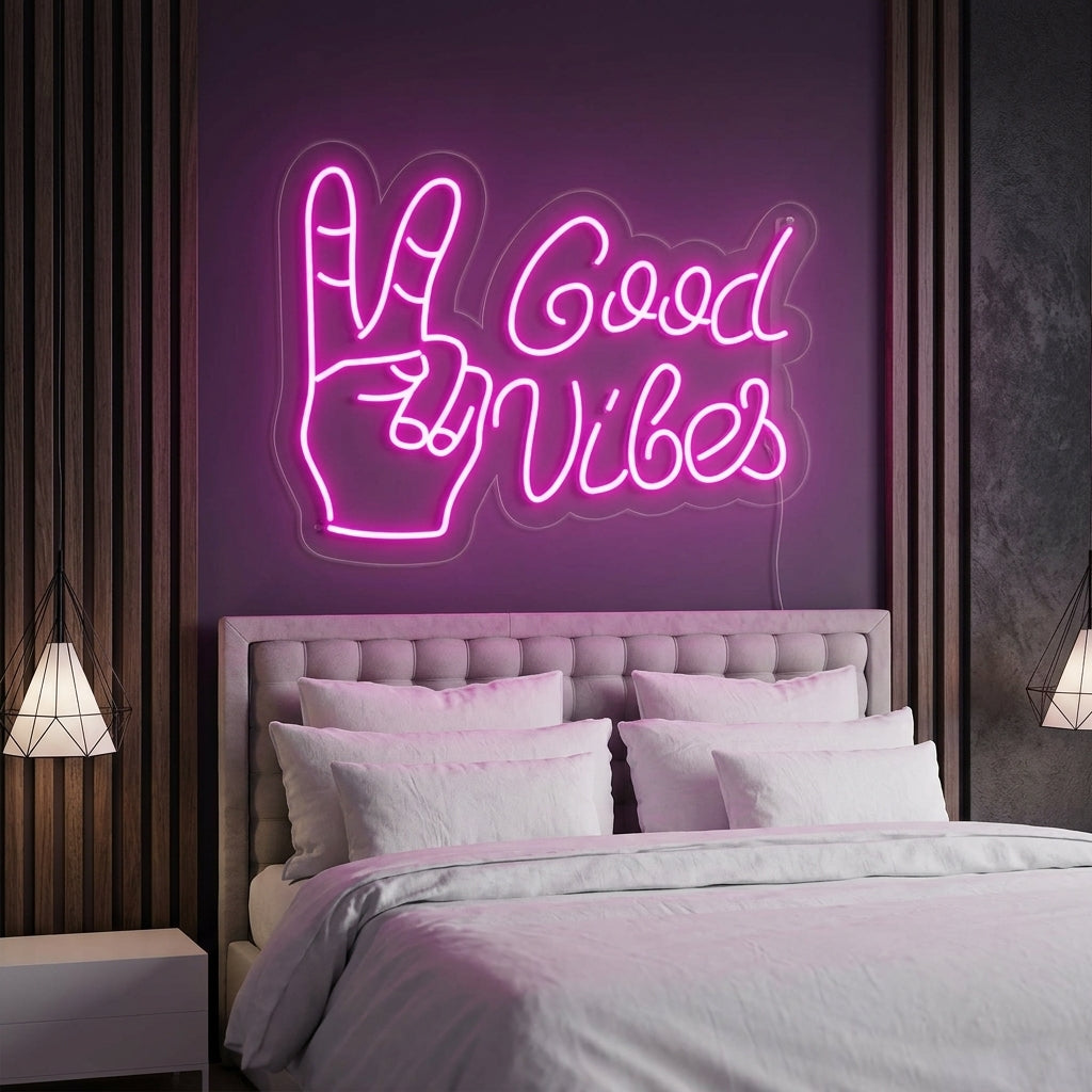 "Good Vibes With Yes" Letreros Neon