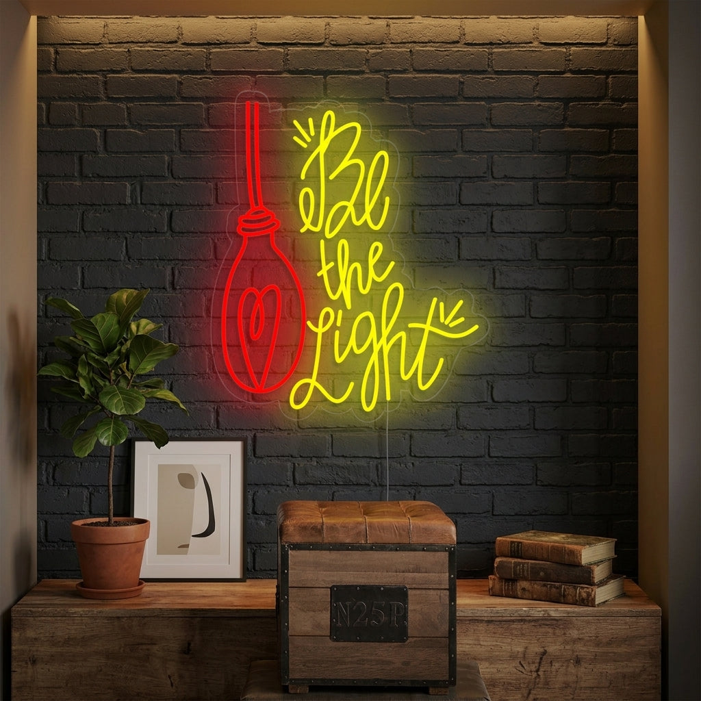 "Be the Light" Letreros Neon