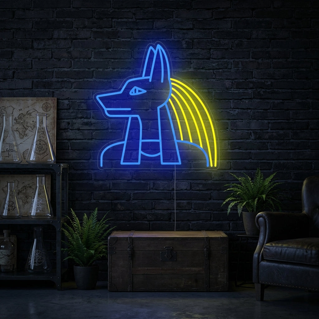 "Egipto Dios Anubis" Letreros Neon