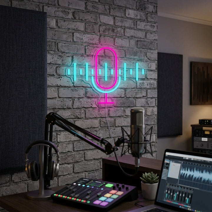 "Podcast" Letrero de neón
