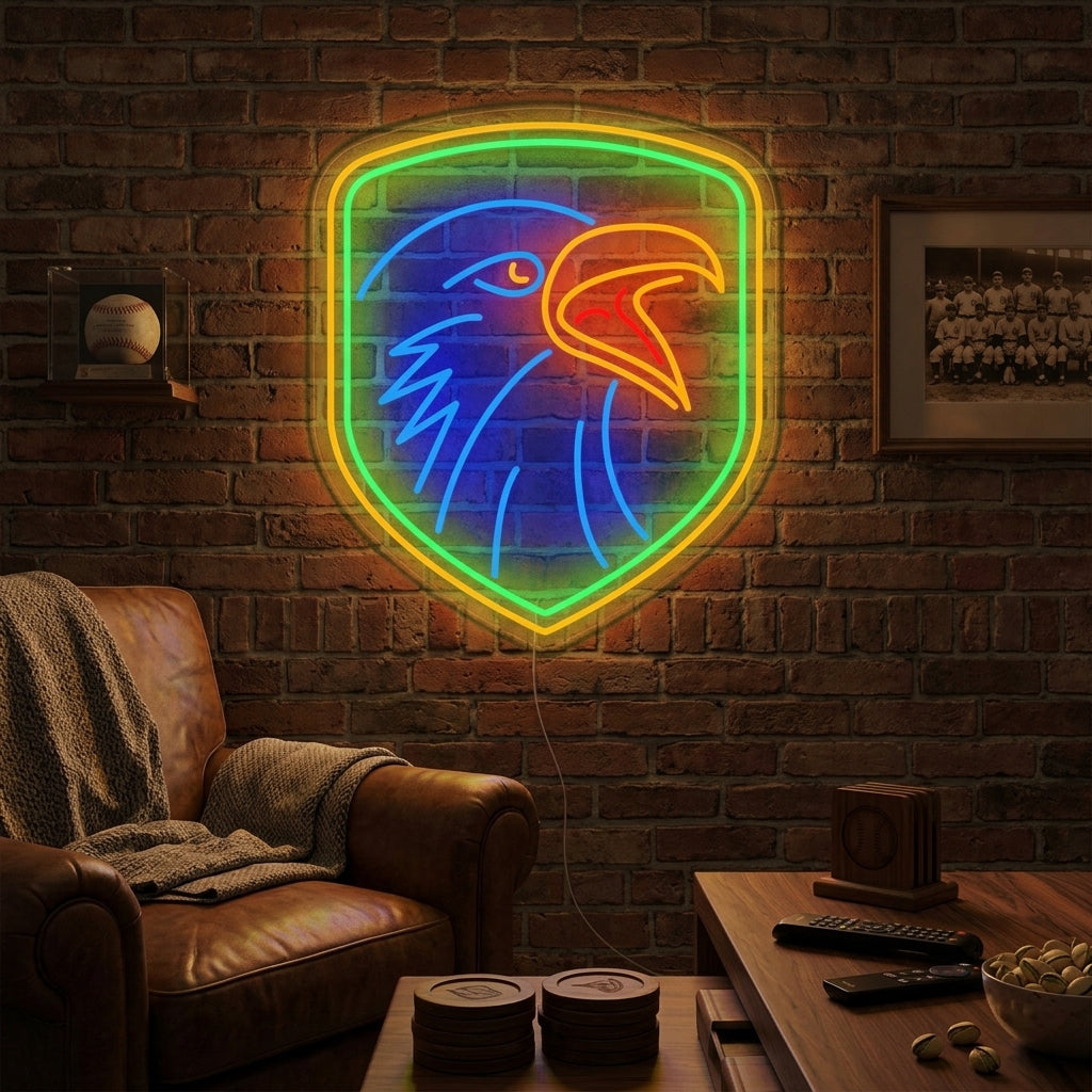 "Águila Con Shiled" Letreros Neon