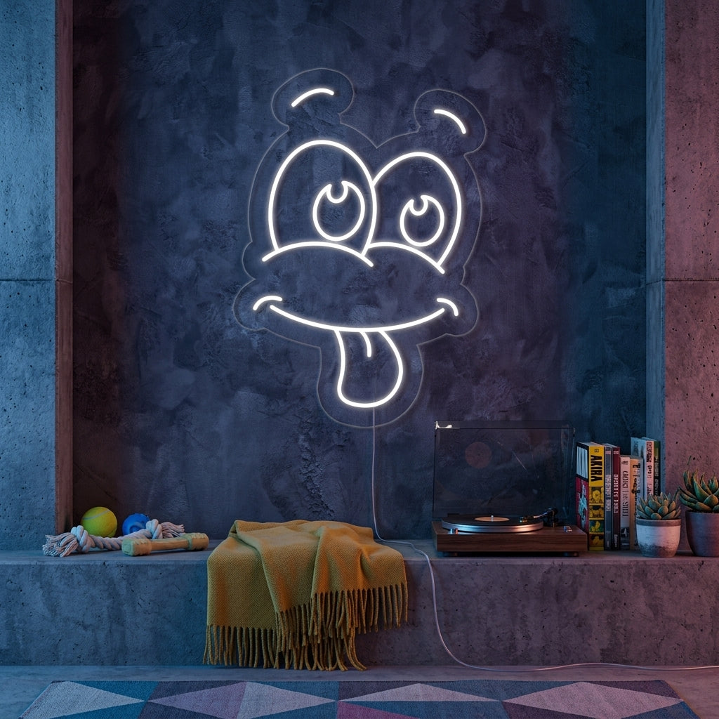 "Tonto, Perro" Letreros Neon