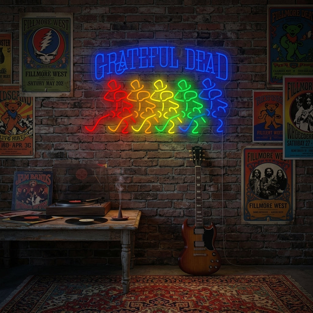"Grateful Dead" Letrero de neón