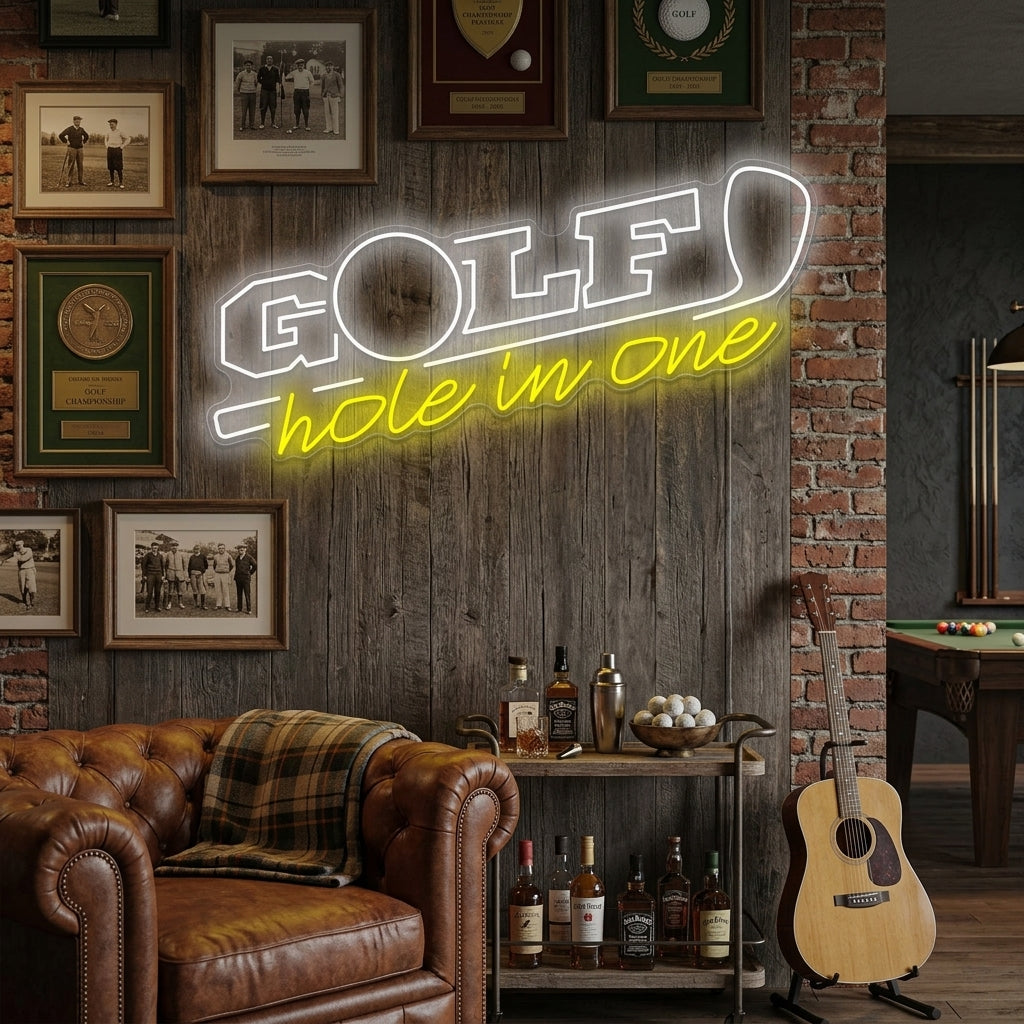 "Golf Hole In One" Letrero de neón