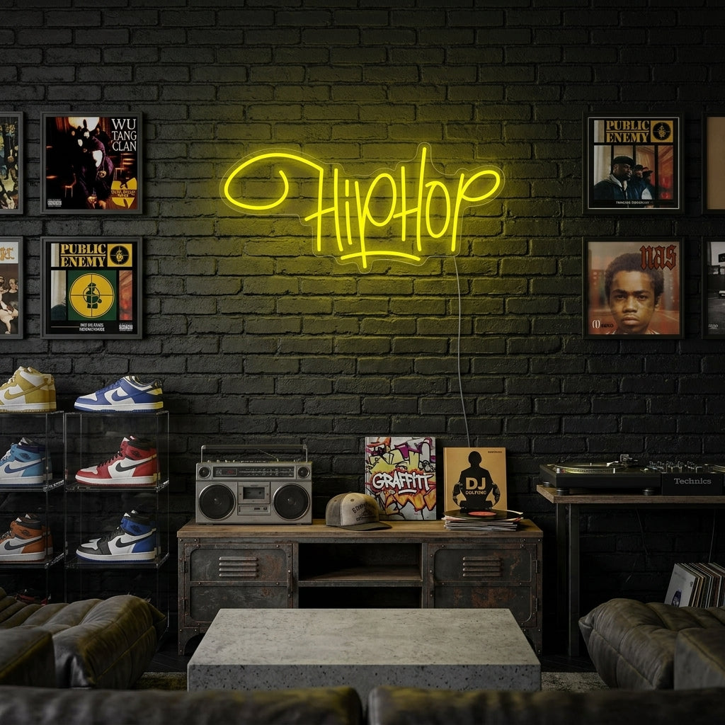 "Música De Hip Hop Rap" Letreros Neon
