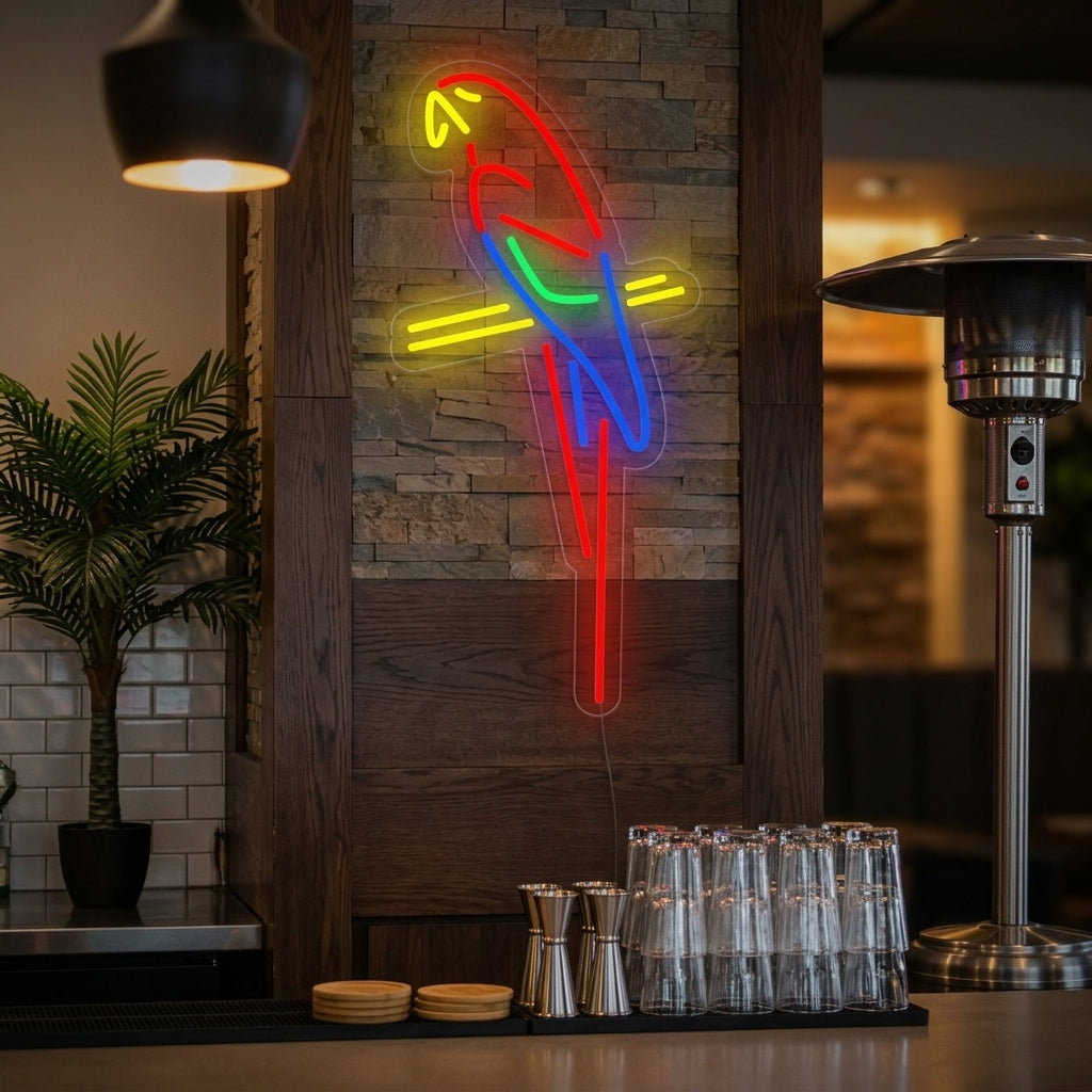 "Parrot Bar Pub" Letreros Neon