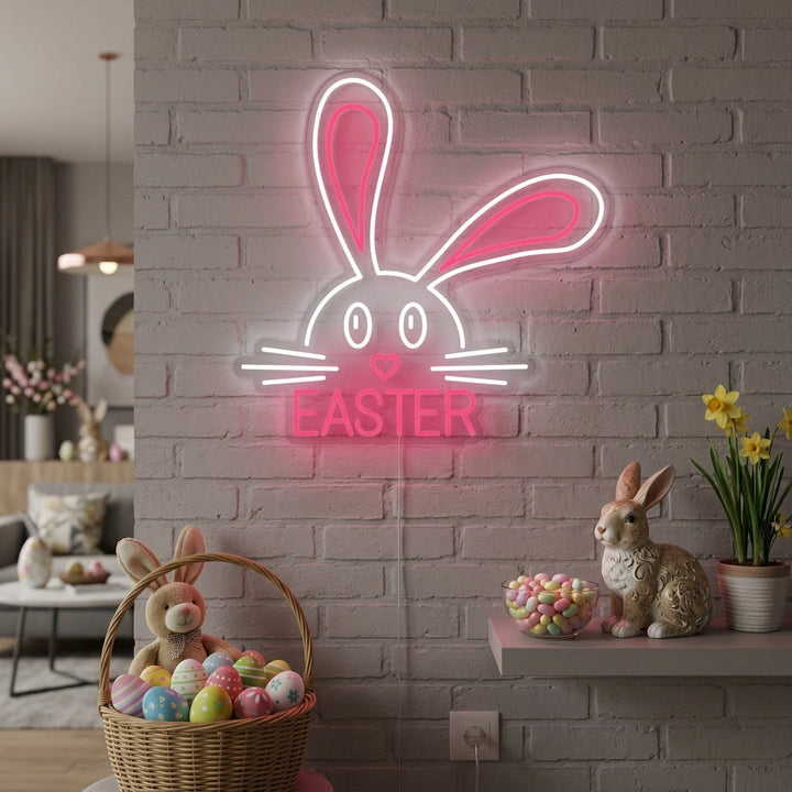 "Conejo De Pascua Animal" Letreros Neon