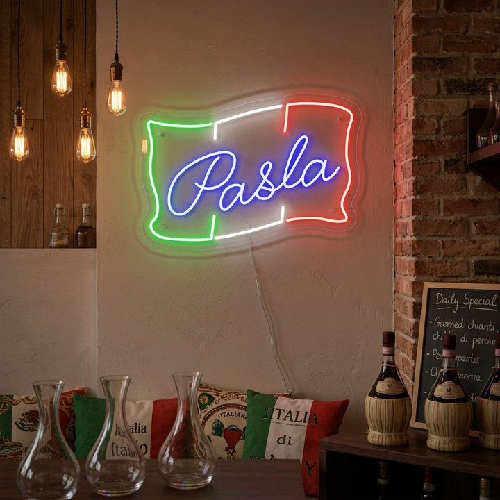 "PASTA, Comida italiana" Letreros Neon