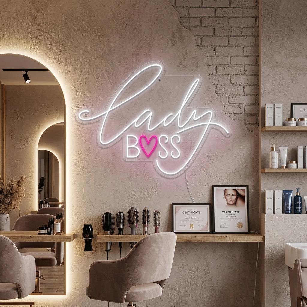 "Lady Boss" Letreros Neon