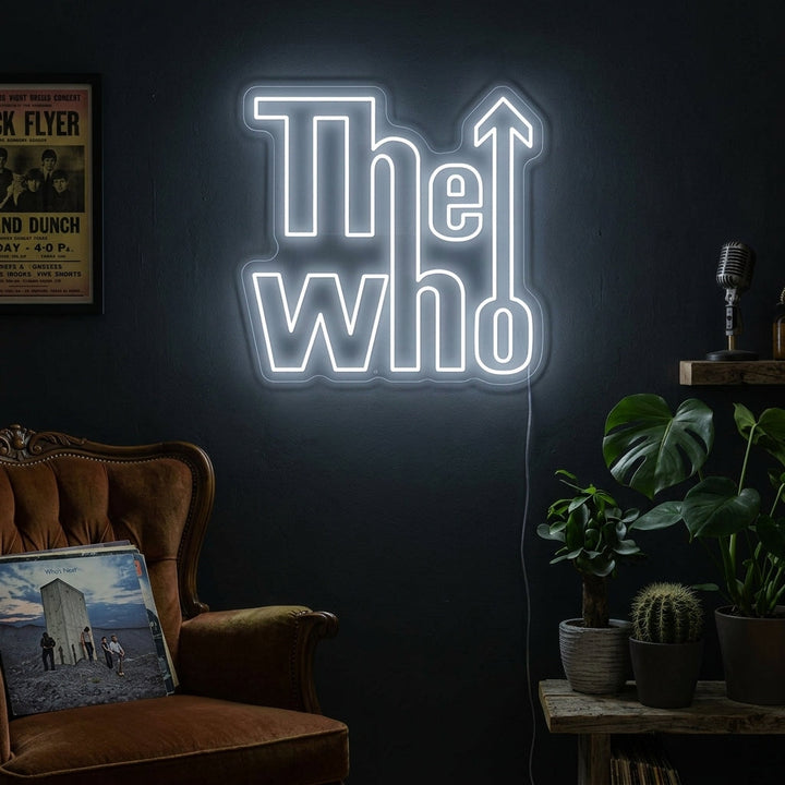 "The Who" Letrero de neón