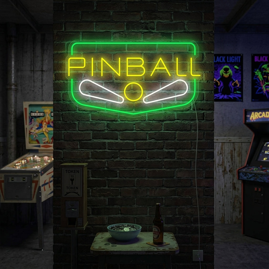 "Pinball" Letrero de neón