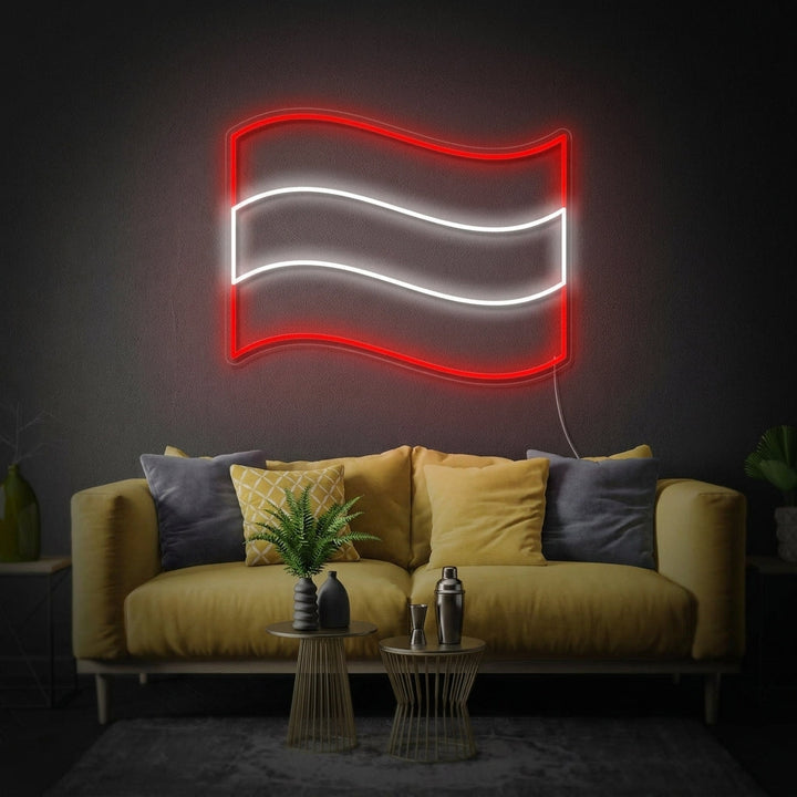 "Bandera De Austria" Letreros Neon