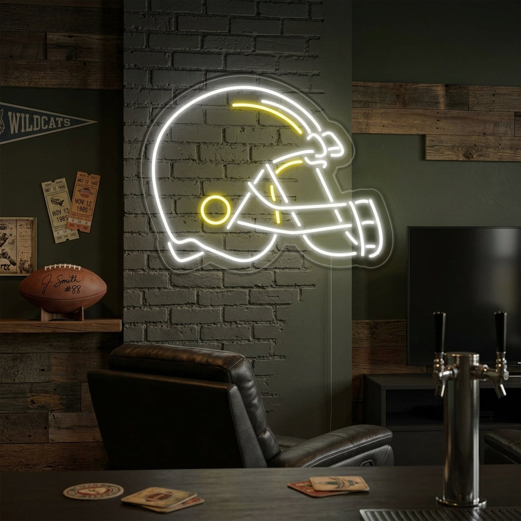 "Casco De Fútbol" Letreros Neon