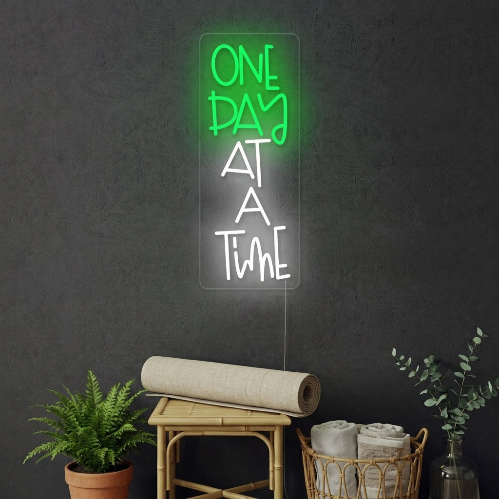 "One Day At A Time" Letreros Neon