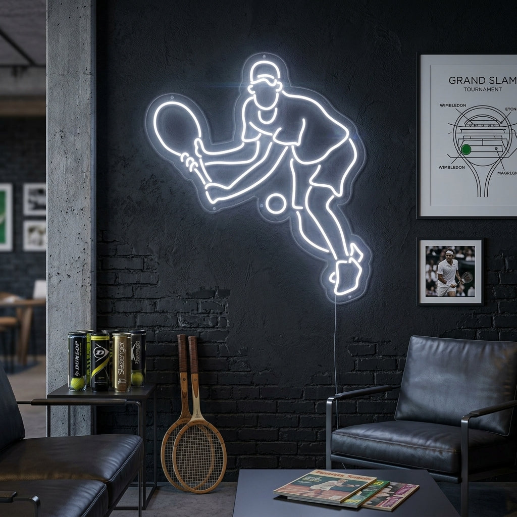 "Jugador De Tenis" Letreros Neon