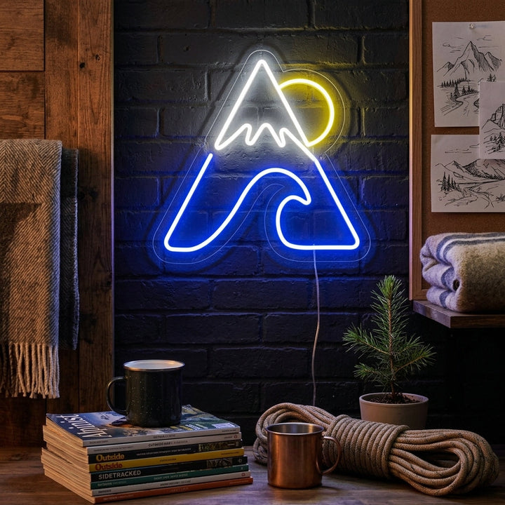 "Montaña Mar Sol" Letreros Neon