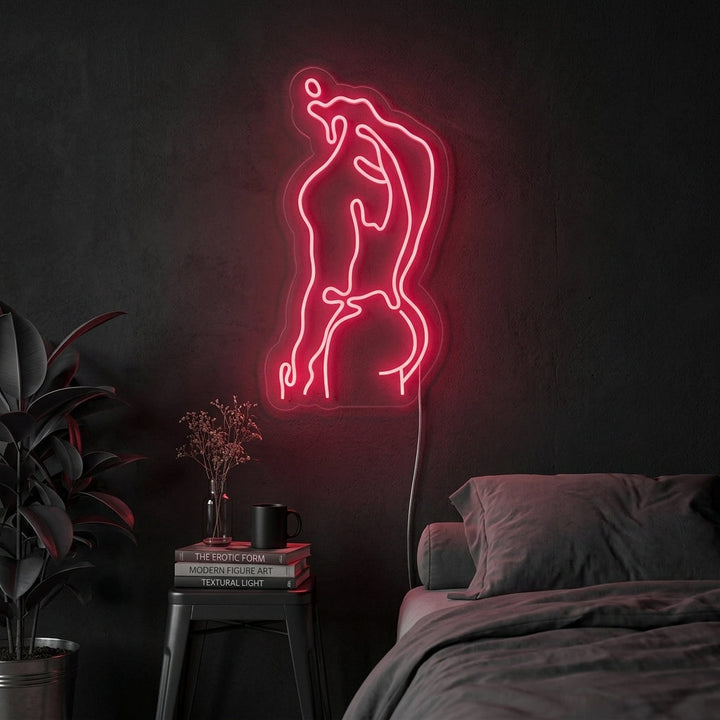 "Hombre Fuerte Cuerpo Humano Cuerpo Masculino" Letreros Neon