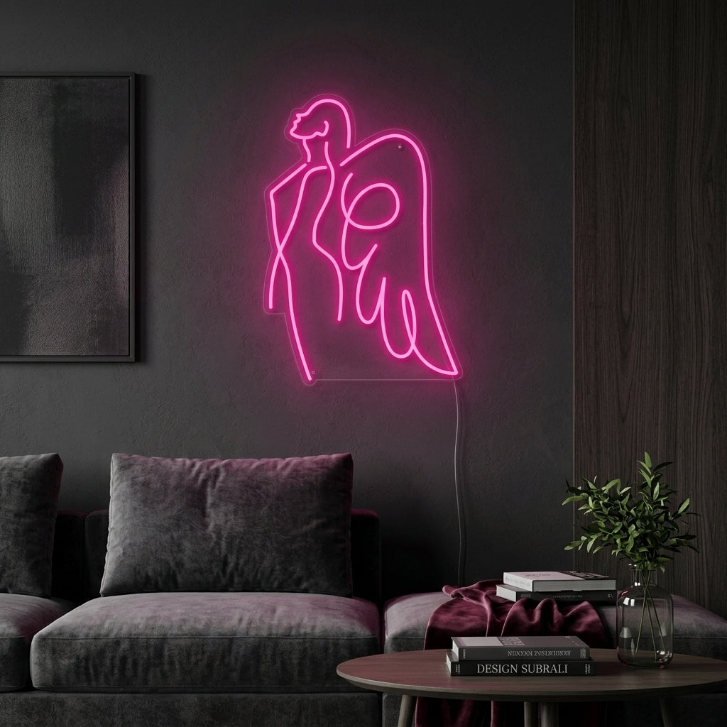 "Ángel Mamá" Letreros Neon