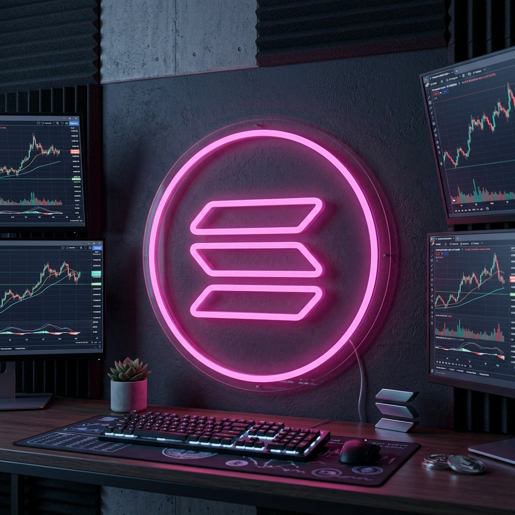 "Logo Solana Sol" Letreros Neon