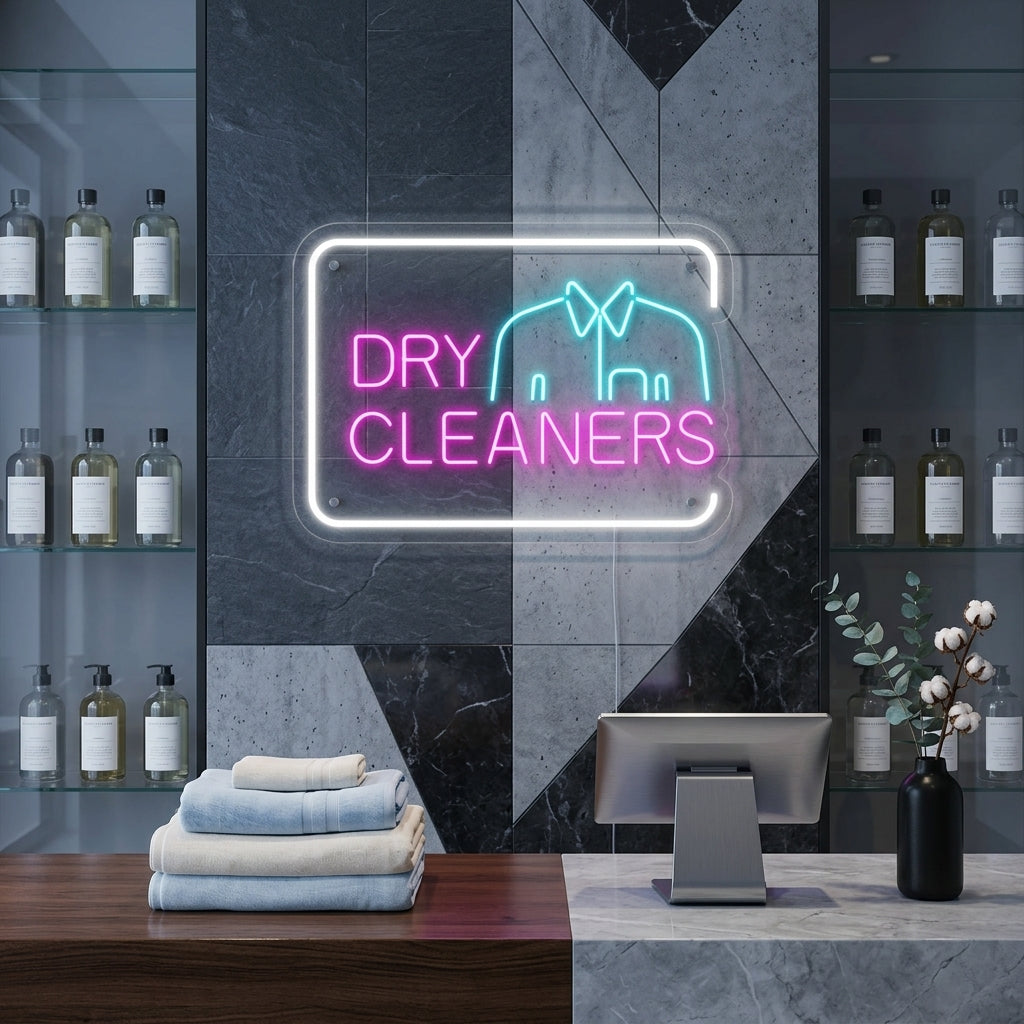 "Dry Cleaners" Letreros Neon