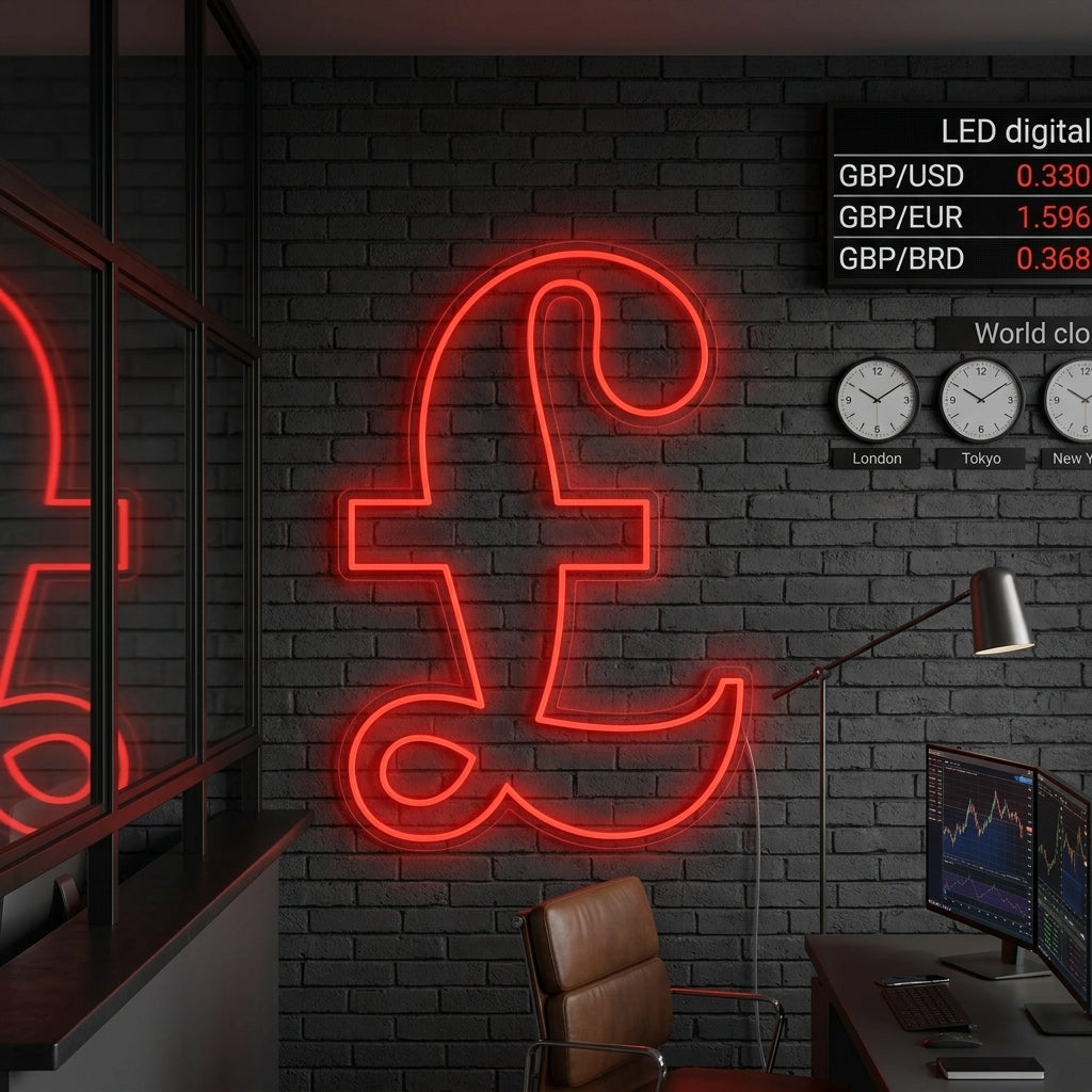 "Símbolo De La Libra" Letreros Neon