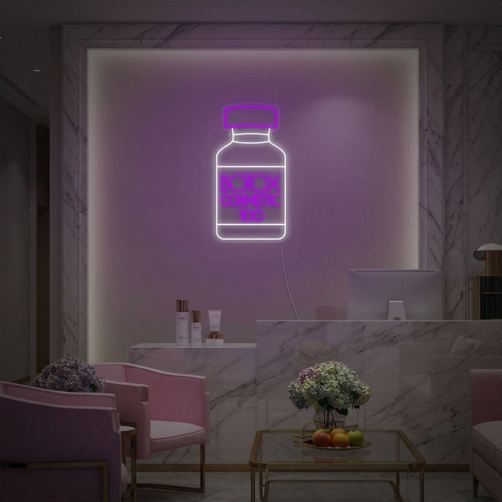 "Tienda De Cosméticos Botox Y Centro De Cuidado De La Piel" Letreros Neon
