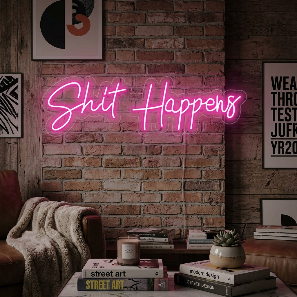 "Shit Happens" Letreros Neon