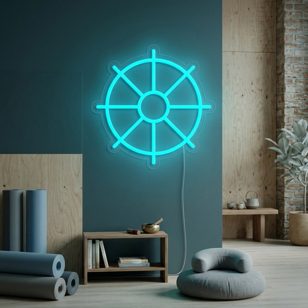 "Rueda Del Dharma" Letreros Neon