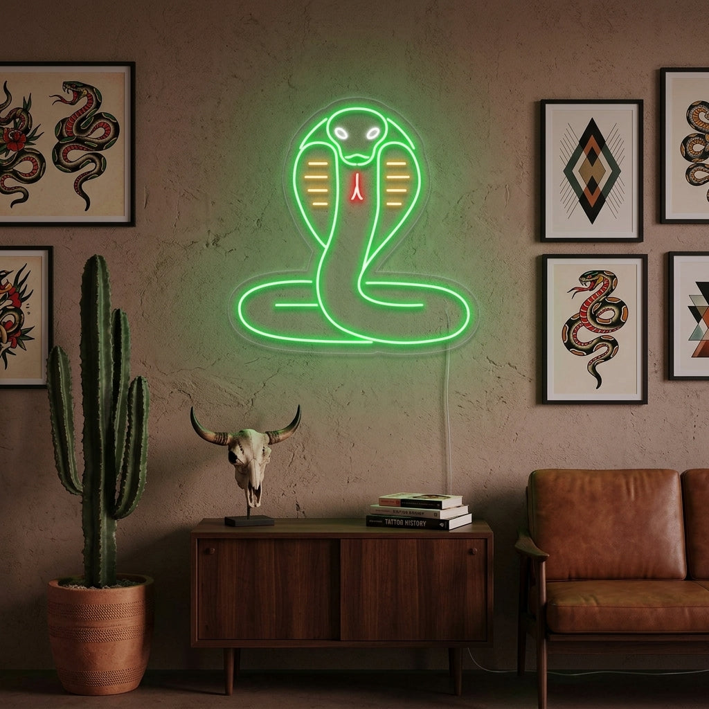 "Serpiente Cobra" Letreros Neon