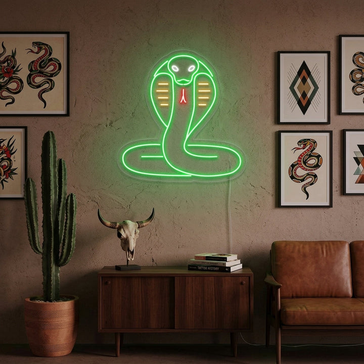"Serpiente Cobra" Letreros Neon