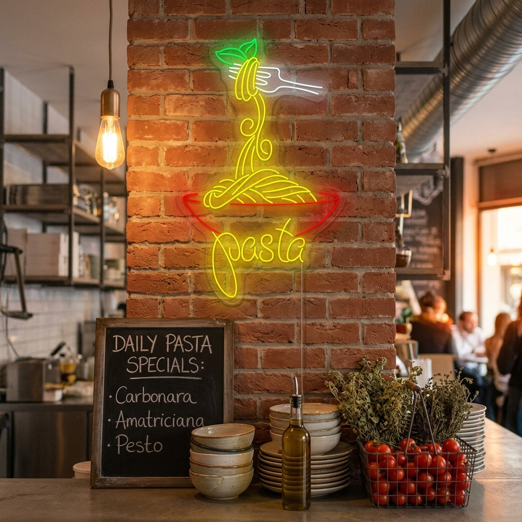 "Pasta Italiana" Letrero de neón