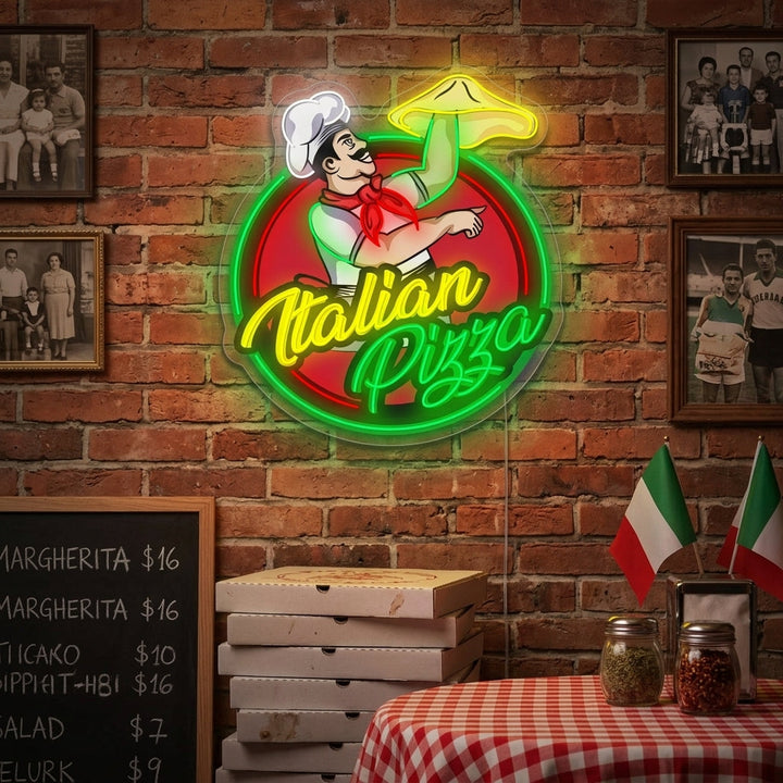 "Italian Pizza" Letrero de neón