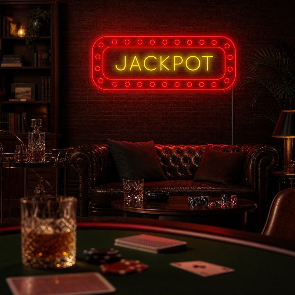 "Jackpot" Letrero de neón