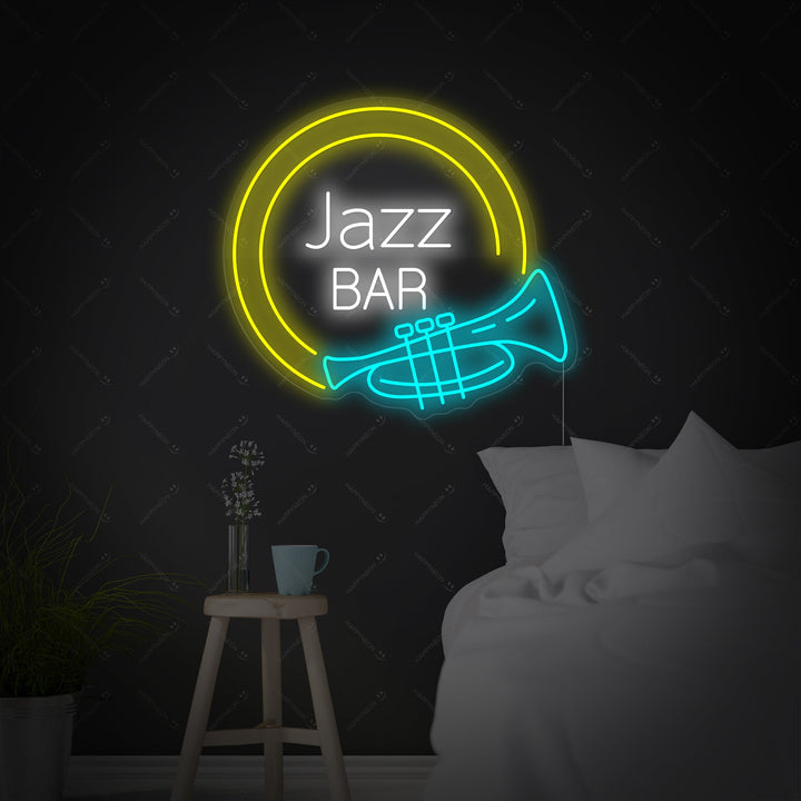 "Jazz Bar" Letrero de neón