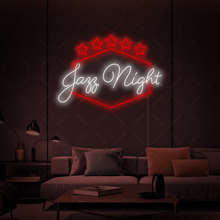 "Jazz Night" Letrero de neón