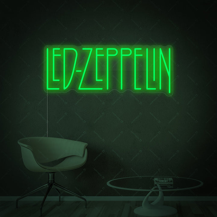 "LED Zeppelin" Letrero de neón