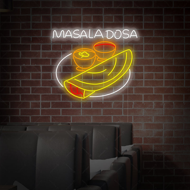 "Masala Dosa" Letrero de neón